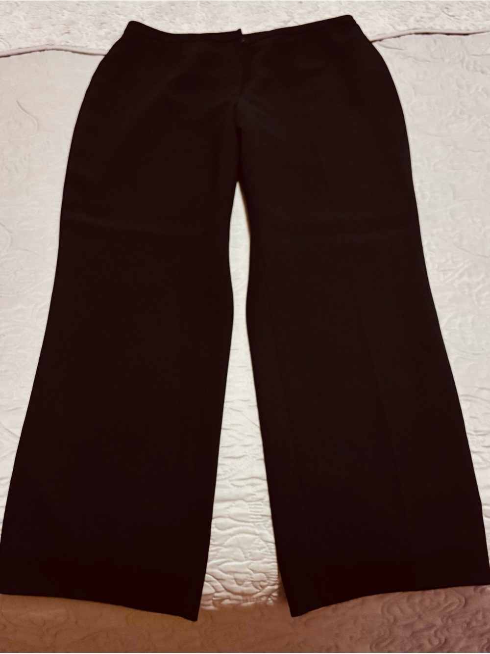 Ann Taylor Black Wide-Leg Dress Pants